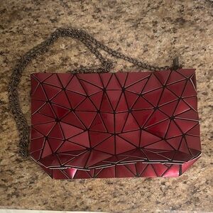 Geometric Red Women's Bag